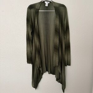 Attitudes by Renee Green Draped Cardigan Sweater